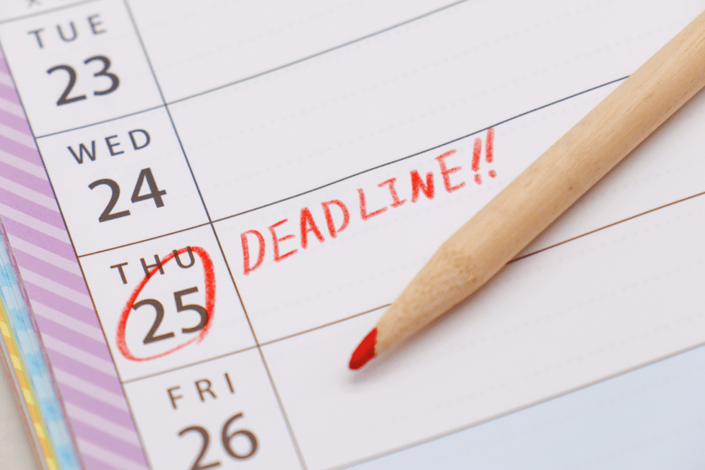 Establish Deadlines